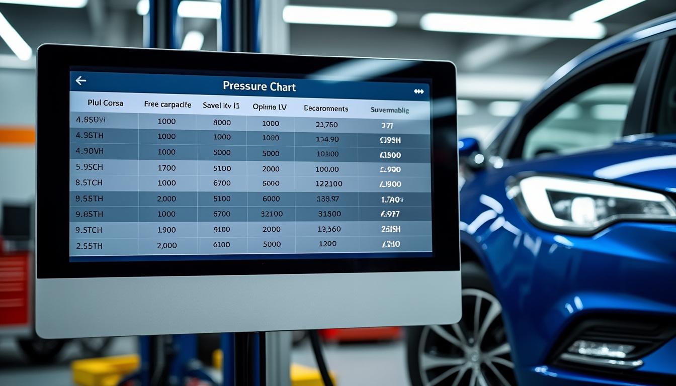 Pression pneu Opel Corsa : tableau officiel selon modèle et charge