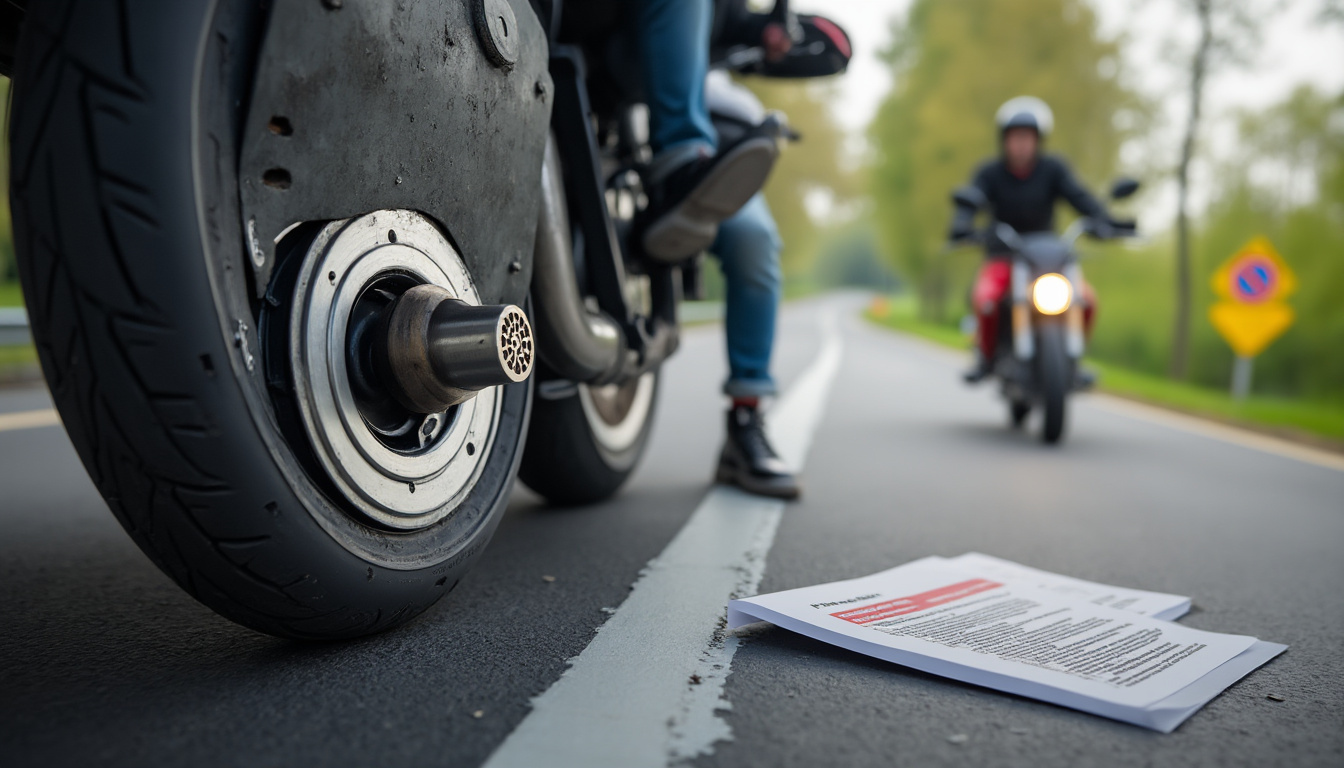 Mèche pneu moto interdit : ce que dit la réglementation 2024